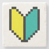 Dessous-de-verre En Pierre Pixel 8 bits Wakaba / Mark Shoshinsha (Devant)