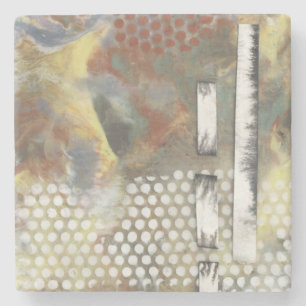 Dessous-de-verre En Pierre Pixels marbrés II