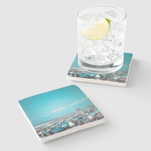 Dessous-de-verre En Pierre Plage Jersey Shore (Côté)