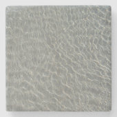 Dessous-de-verre En Pierre Plage Océan Eau Ondes & Sable (Devant)