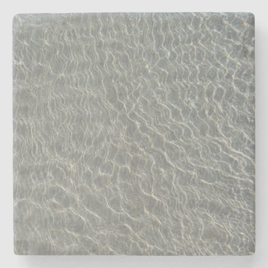 Dessous-de-verre En Pierre Plage Océan Eau Ondes & Sable (Devant)