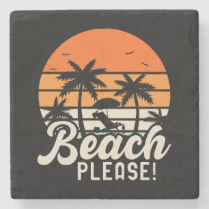 Dessous-de-verre En Pierre Plage S'il Vous Plaît