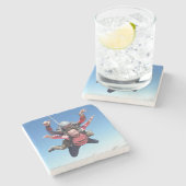 Dessous-de-verre En Pierre Plaisir Skydiving (Côté)