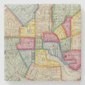 Dessous-de-verre En Pierre Plan de Baltimore (Devant)