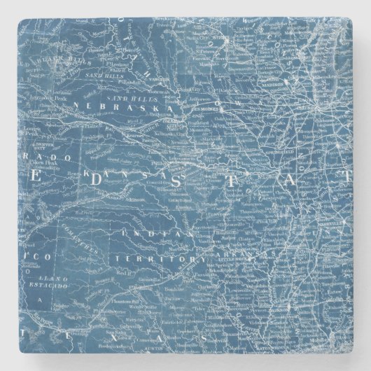 Dessous-de-verre En Pierre Plan directeur américain (Devant)