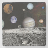 Dessous-de-verre En Pierre Planètes du système solaire (Devant)
