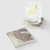 Dessous-de-verre En Pierre Plate-forme de bateau (Côté)
