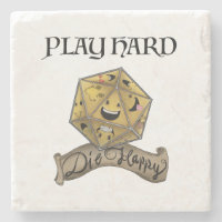 Play Hard — Die Happy Stone Dessous de verre
