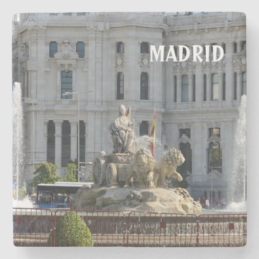 Dessous-de-verre En Pierre Plaza de Cibeles, Madrid (Devant)