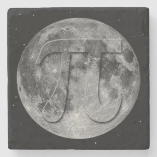 Dessous-de-verre En Pierre Pleine lune Pi Day Fun