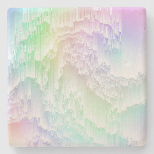 Dessous-de-verre En Pierre Pluie arc-en-ciel