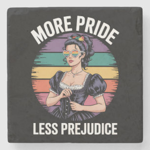Dessous-de-verre En Pierre Plus de fierté moins de préjugés LGBTQ Fierté gay 