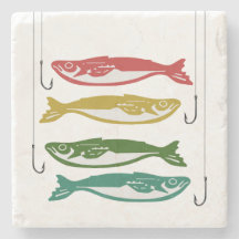 Poisson couleur avec crochets de poisson