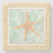 Dessous-de-verre En Pierre Poisson étoilé dans l'eau (Devant)