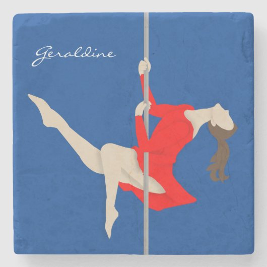 Dessous-de-verre En Pierre Pole Fitness (Devant)