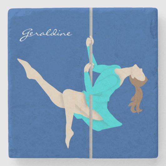 Dessous-de-verre En Pierre Pole Fitness (Devant)