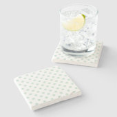 Dessous-de-verre En Pierre Polka dot (Côté)