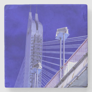 Dessous-de-verre En Pierre Pont Blue Jiefang