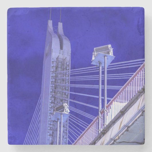 Dessous-de-verre En Pierre Pont Blue Jiefang (Devant)