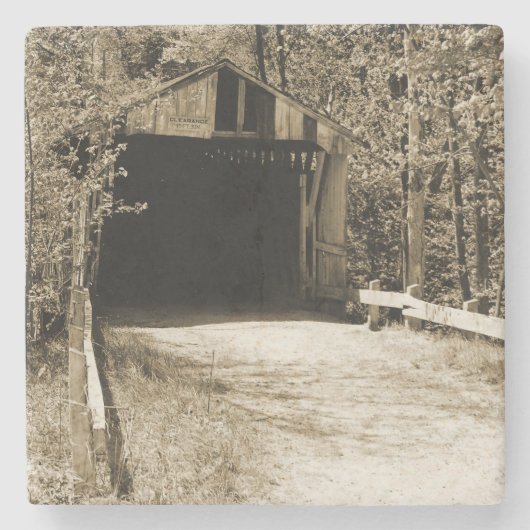 Dessous-de-verre En Pierre Pont couvert (Devant)