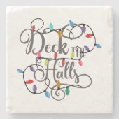 Dessous-de-verre En Pierre pont des halls lumières de Noël (Devant)