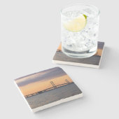 Dessous-de-verre En Pierre Pont d'Orange Dusk Mackinac (Côté)