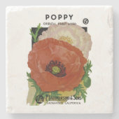 Dessous-de-verre En Pierre Poppy (Devant)