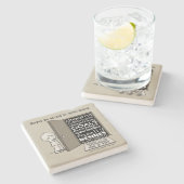 Dessous-de-verre En Pierre Portes ouvertes (Côté)