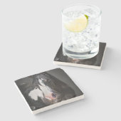 Dessous-de-verre En Pierre Portrait de cheval II (Côté)