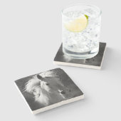 Dessous-de-verre En Pierre Portrait de cheval V (Côté)