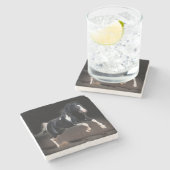 Dessous-de-verre En Pierre Portrait de cheval VIII (Côté)