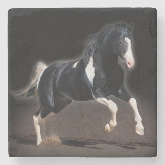 Dessous-de-verre En Pierre Portrait de cheval VIII (Devant)