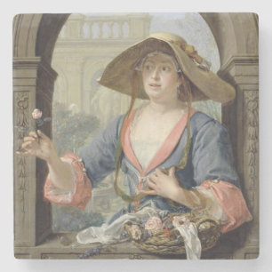 Dessous-de-verre En Pierre Portrait de la maîtresse de l'artiste M.C