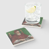 Dessous-de-verre En Pierre Portrait du pape Julius II (par Raphael) (Côté)
