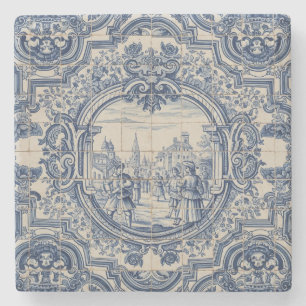 Dessous-de-verre En Pierre Portugal Azulejo