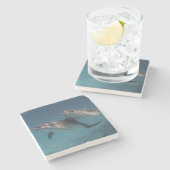 Dessous-de-verre En Pierre Pose espiègle (Côté)