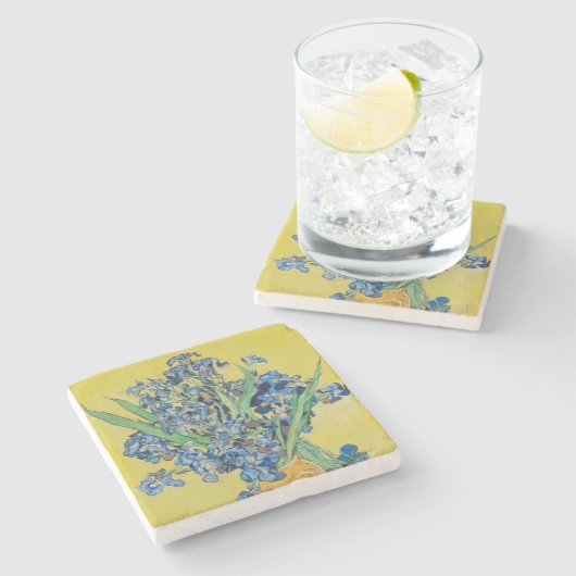 Dessous-de-verre En Pierre Poster d'Irises Vincent van Gogh (Côté)