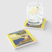 Dessous-de-verre En Pierre Poster jamaïcain jaune (Côté)