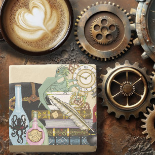 Dessous-de-verre En Pierre Potions Dragon Steampunk Livres
