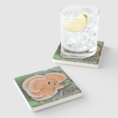 Dessous-de-verre En Pierre Poulet Du Champion De Bois (Côté)