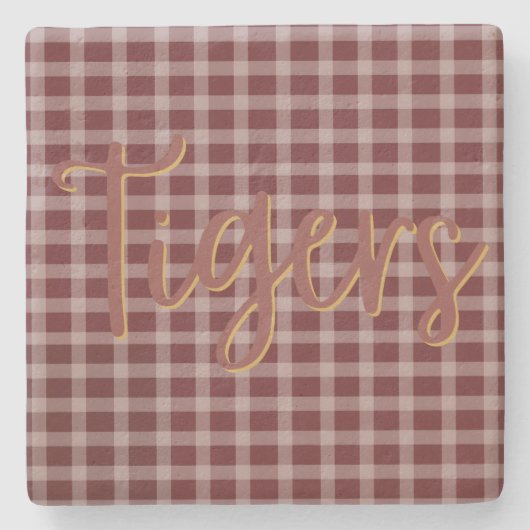 Dessous-de-verre En Pierre Preppy Tiger Limestone Coaster (Devant)
