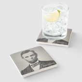 Dessous-de-verre En Pierre President Abraham Lincoln Marble Coaster (Côté)