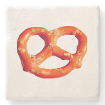 Pretzel Knot Snacks Pretzels Stone Dessous de verr