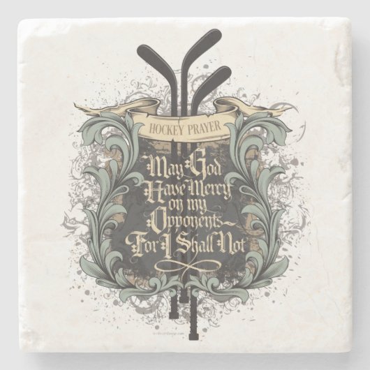 Dessous-de-verre En Pierre Prière de hockey (Devant)
