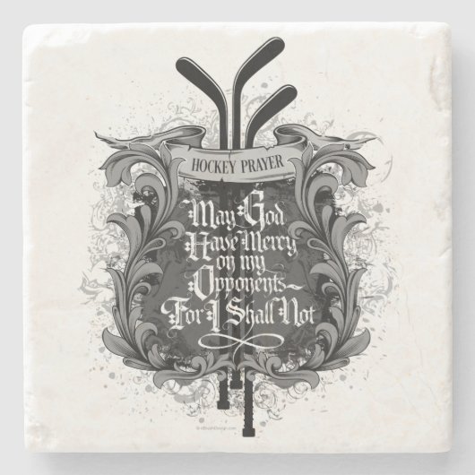 Dessous-de-verre En Pierre Prière d'hockey (Devant)
