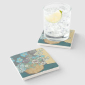 Dessous-de-verre En Pierre Printemps riche I (Côté)