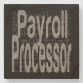 Dessous-de-verre En Pierre Processeur Payroll Extraordinaire (Devant)