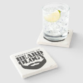 Dessous-de-verre En Pierre Professeur amusant de Beardologie (Côté)