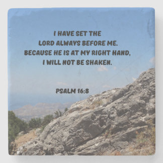 Dessous-de-verre En Pierre Psalm 16:8 Set The Lord Always Before Me
