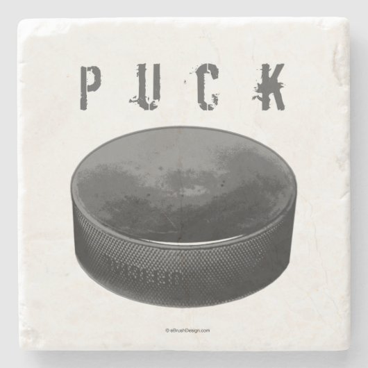 Dessous-de-verre En Pierre PUCK (Hockey) (Devant)